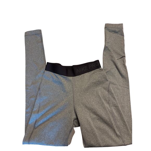 Nike Pro Women’s Gray Compression Training Leggings XS Dri-FIT Athletic Pants - Picture 1 of 2